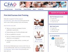 Tablet Screenshot of coastalfirstaid.com.au